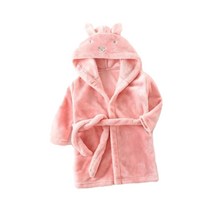 스타빈 아동용 동물후드 스트랩 목욕가운 150호, 핑크, 1개