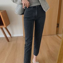 패션풀 여성용 아브 기모 데님 팬츠 27352