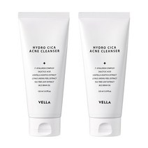 VELLA 하이드로 시카 아크네 클렌저, 150ml, 2개