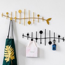 인테리어 벽거리 물고기 후크, 골드, 1개