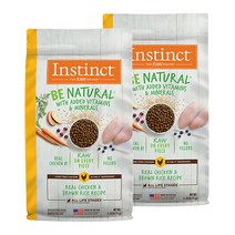 인스팅트 전연령용 강아지 BE 내추럴 독 키블 건식사료, 닭, 1kg, 2개