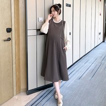 루즈핏 슬리브 임산부 원피스