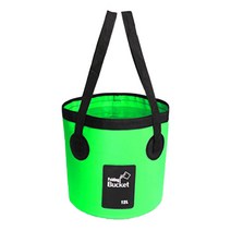 다용도 타포린 세차버킷, 그린, 12L