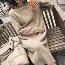 임산부 후드 니트원피스