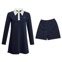 FEPER Fever Percent Swing Collar Dress + 바지 세트