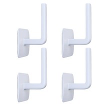 행복비전 튼튼 벽걸이 후크 다용도 걸이, 화이트, 4개