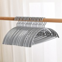 포홈 어깨뿔방지 라인업 옷걸이, 그레이, 20개입