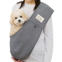 이츠독 반려동물 캥거루 스마트 슬링백, 블랙진