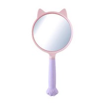 순수하랑 휴대용 메이크업 고양이발 손거울, 퍼플