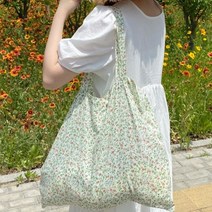 처리마켓 여성용 나들이 플라워 에코백