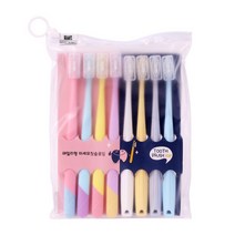 팡팡카트 예쁜 색감 칫솔 8p 세트, 1세트, 8개