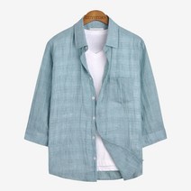 가이스토리 남성용 빅사이즈 캐주얼 서키즈 7부 셔츠