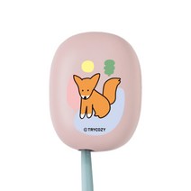 트라이코지 심플애니멀 LED 미니 휴대용 강력 칫솔기, 여우, STB-022
