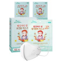 숨그림 대원미디어 빨강머리앤 2D 새부리형 황사방역 마스크 소형 KF94, 흰색, 10개입, 3개
