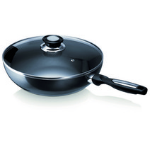 베카 PRO INDUC 웍팬 + 유리 뚜껑 세트, 1세트, 28cm