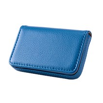 넘버원즈 클래식 가죽 명함 케이스, 블루, 1개