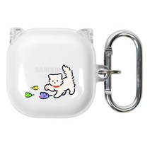 유스픽 디자인 클리어 버즈 / 버즈2 / 라이브 / 프로 공용 하드 케이스, 51 쥐돌이