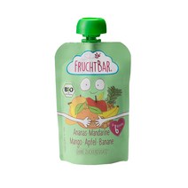 프루트바 생과일 유기농 과일 퓨레 100g, 8개, 파인애플 만다린 망고 사과 바나나