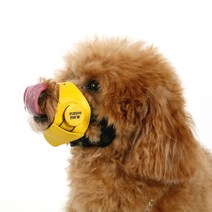 자유롭개 강아지 뱅뱅 입마개 XS, XL, 노랑