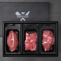 엑셀컷 프리미엄 테이스팅 코스 소고기 척아이롤 300g + 살치 300g + 부채 300g 세트, 1세트