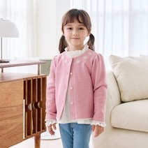 베베쥬 여아용 하니 플라워 가디건