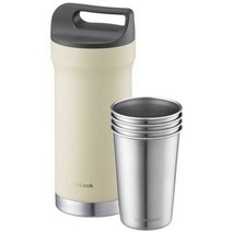 락앤락 슬로 하이브리드 텀블러 세트 420ml LHC4303, 샌드베이지(LHC4303BEG)