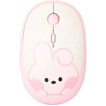로이체 BT21 Minini 멀티페어링 저소음 블루투스 무선 마우스 BT21-TMS-4E-CK, 쿠키