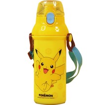 릴팡 포켓몬스터 앵커 원터치 어깨끈 물통, 480ml, 피카츄