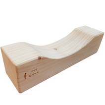 편백아트 프리미엄 편백 통원목 사각목침 중, 혼합색상, 1개