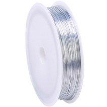 부드러운 철 와이어 0.5mm x 40m, 09 실버, 1개