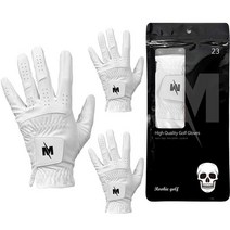 맥시브 고급형 극세사 골프장갑 3p, 화이트