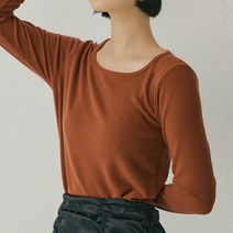 리올그 여성용 FAL SQUARE NECK SOFT T-SHIRTS