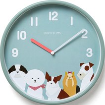 OWC 퍼피 하우스 벽시계 OT932, 민트