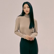 클라비스 여성용 베이직 목폴라 티셔츠