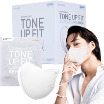 참존 톤업핏 스탠다드 황사방역용 마스크 대형 KF94, 50개입, 화이트, 1개