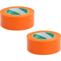 [시나모롤박스테이프] 아뜰라임 다양한 박스 포장 색상 컬러 테이프 4.5cm, 오렌지, 2개