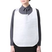 웰프런 일회용 부직포 위생 앞치마, 100개, 화이트