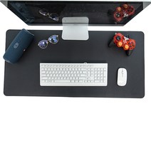 힐리오 방수 인조가죽 데스크매트, 블랙