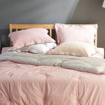 샤일로 고밀도 면 차렵이불 + 베개커버 + 패드 세트