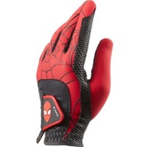 볼빅 남성용 마블 스파이더맨 라이크라 골프장갑 왼손용, 레드