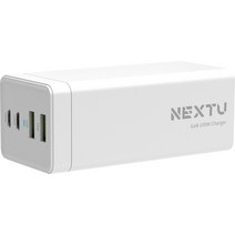 넥스트 GaN PD C타입 PPS 초고속 4포트 멀티 충전기 어댑터 100W NEXT-QC628GAN, 화이트, 1개