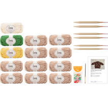 야나 지니어스 스웨터 10부소매 L DIY키트, 706 베이지, 1개