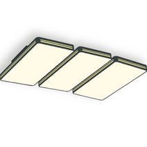 가온엘이디 타워 LED 거실등 6등 180W 주백색, 블랙