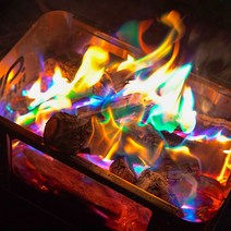 하늘축제 오로라 매직파이어 가루 도깨비불 캠프파이어 감성 캠핑용품 33g, 15개, 혼합색상