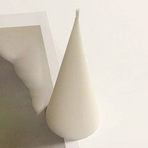 F5NATURE 크리스마스캔들 오브제 원뿔캔들 넘버5, 레드