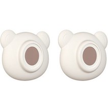 알포유 곰돌이 리모컨 자석 홀더, 2개, 2번 화이트