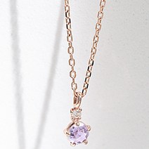 로이드 여성용 로즈컷 탄생석 14K 목걸이 LNN21110G