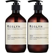 로즐린 리플레니쉬 아로마틱 핸드워시 히노키, 2개, 500ml