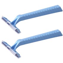 블루마켓 일회용 수동 이중 면도기 블루, 1개입, 2개