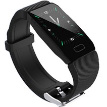 스마트네이쳐 이더핏 Z-밴드 스마트워치, GPS, 42mm, 블랙